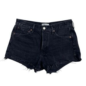 Agolde Parker vintage cut off shorts denim cotton black womens 27